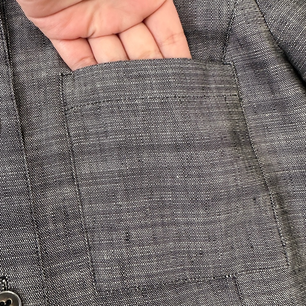 Vintage| “Linda Allard Ellen Tracy” Silk & Linen Suit - Picture 6 of 10